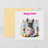Französische Bulldogge Frohe Ostern French Bulldog (Voorkant / Achterkant)