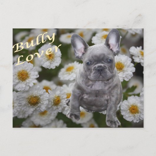 Französische Bulldogge Herz French Bulldog Briefkaart (Voorkant)