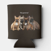 Französische Bulldogge Hundefamilie  Blikjeskoeler (Achterkant)