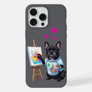 Französische Bulldogge Kunstenaar French Bulldog iPhone 15 Pro Max Hoesje
