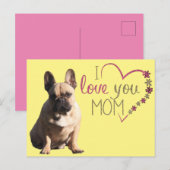 französische Bulldogge Muttertag French Bulldog Briefkaart (Voorkant / Achterkant)
