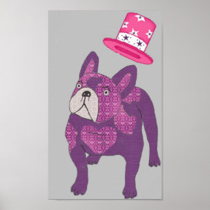 Französische Bulldogge Poster