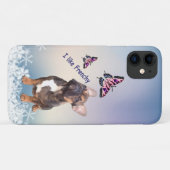 Französische Bulldogge Schmetterling  Bulldog Case-Mate iPhone Case (Achterkant (horizontaal))