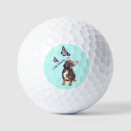 Französische Bulldogge Schmetterling French Bulldo Golfballen