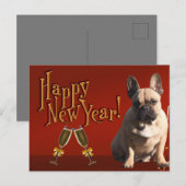 französische Bulldogge Sekt French Bulldog Briefkaart (Voorkant / Achterkant)