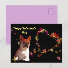 Französische Bulldogge Valentinstag French Bulldog Briefkaart