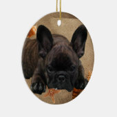 Französische Bulldogge Weihnachtsbaum Ornament (Rechts)