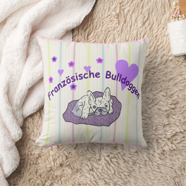 Französische Bulldoggen  Kussen (Deken)
