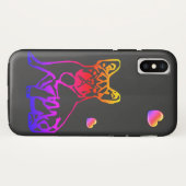 Französische Bulldoggen mit Herz French Bulldog Case-Mate iPhone Case (Achterkant (horizontaal))
