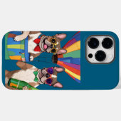 Französische Bulldoggen Neujahr French Bulldog Case-Mate iPhone Case (Achterkant (horizontaal))