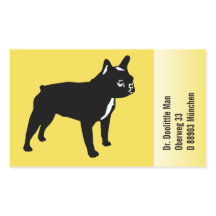 Französische Bulldoggen stickers met tekst