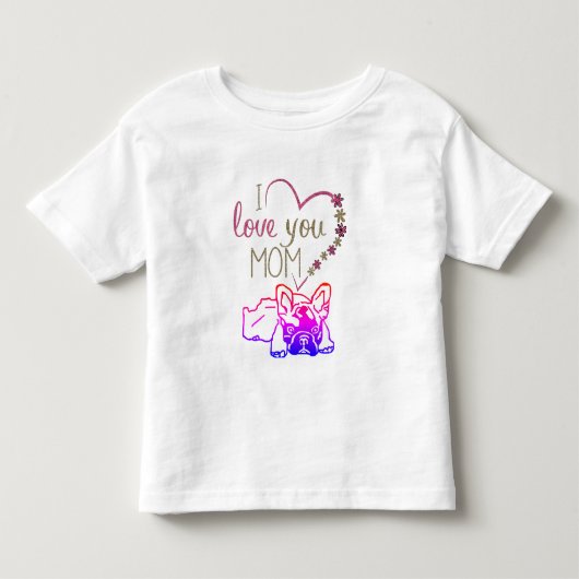 Französische Bulldoggen T-Shirt (Voorkant)