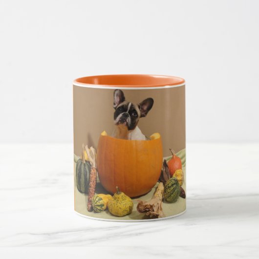 Französische Bulldoggen Tasse Halloween Mok (Midden)