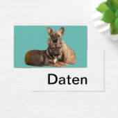 Französische Bulldoggen Visitenkarten Visitekaartje (Bureau)