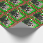 Französische Bulldoggen WeihnachtenGeschenkpapier Cadeaupapier (Hoek)