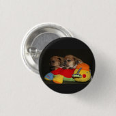 Französische Bulldoggen Welpen Button (Voorkant /achterkant)