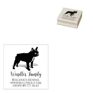 Französische Bulldoggespecial-Briefmarke Gummistem Rubberstempel