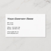 Frappe de la foudre - Carte de visite (Dos)