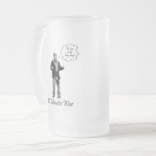 Frappe-les dans la ding 100 minutes Frosted Mug (Devant gauche)