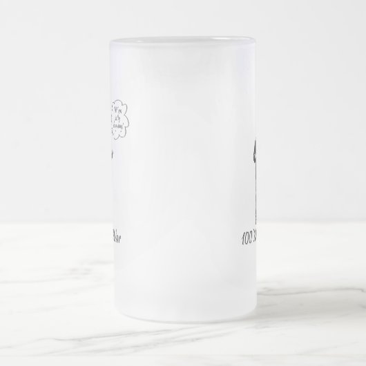 Frappe-les dans la ding 100 minutes Frosted Mug (Centre)