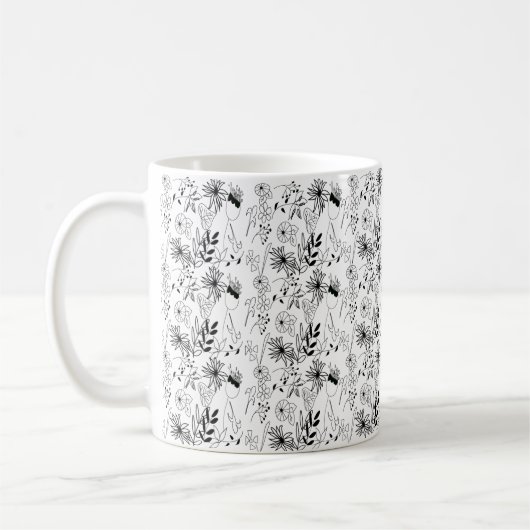 Frappe Monochrome Design Thé Mug (Gauche)