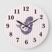 Frappe rose sirène Preppy Grosse horloge (Recto)