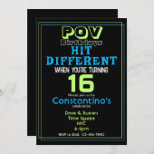 Frapper une autre invitation d'anniversaire (Devant / Derrière)