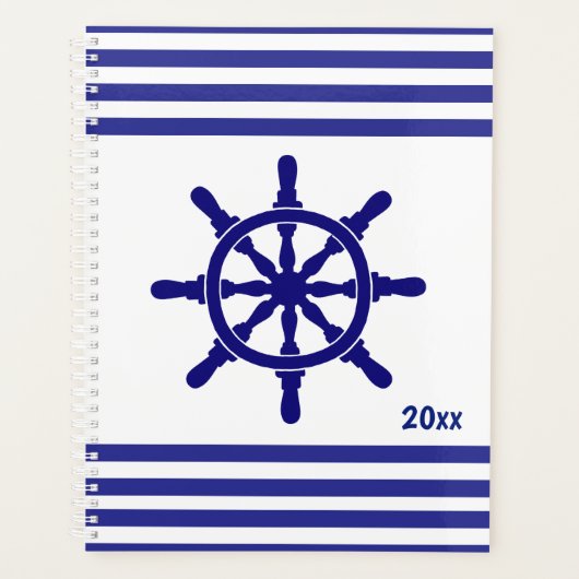 Frappes nautiques avec roue et date des navires (Devant)