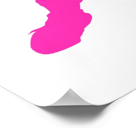 Frappez Comme Une Poster De Fille (Coin)