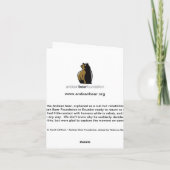 Frappez une pose - Bubu, carte pour notes de B&W (Dos)
