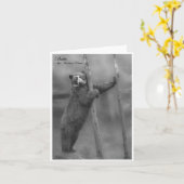 Frappez une pose - Bubu, carte pour notes de B&W (Fleur jaune)