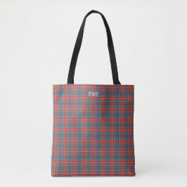 Fraser Ancient Tartan Monogram Tote Bag