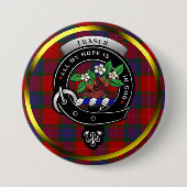 Fraser Clan Buttonnen Ronde Button 7,6 Cm (Voorkant)