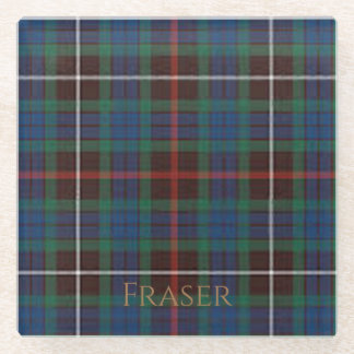 Fraser Clan Tartan Glass Onderzetter Glazen Onderzetter