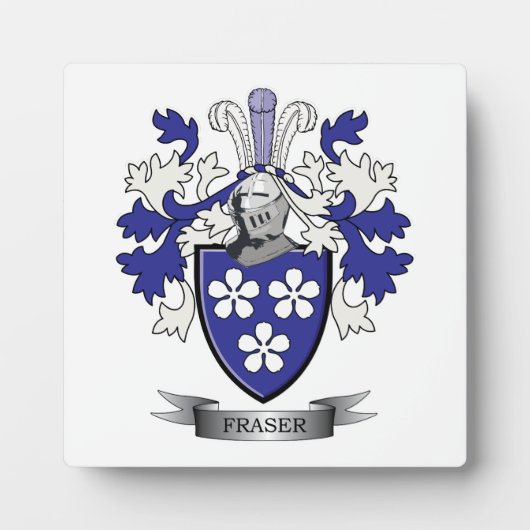 Fraser Family Crest Coat. Fotoplaat (Voorkant)