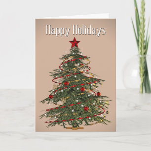 Fraser Fir Christmas Tree Card Feestdagen Kaart