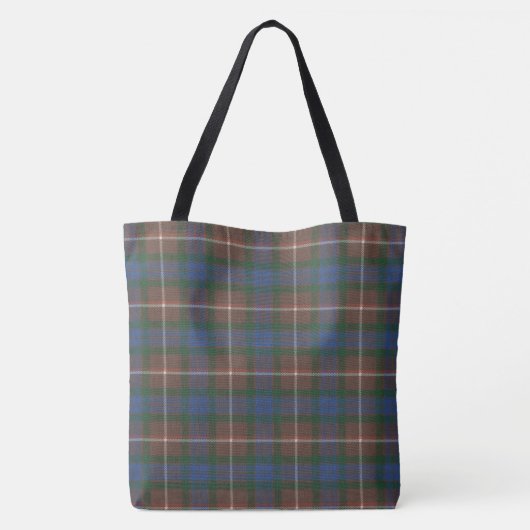 Fraser Hunting Ancient Scottish Tartan Canvas tas (Achterkant)