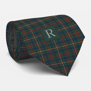 Fraser Hunting Tartan Schotse Clan Plaid Monogram Stropdas