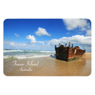 Fraser Island Shipwreck, Australië, Premium Magne Magneet