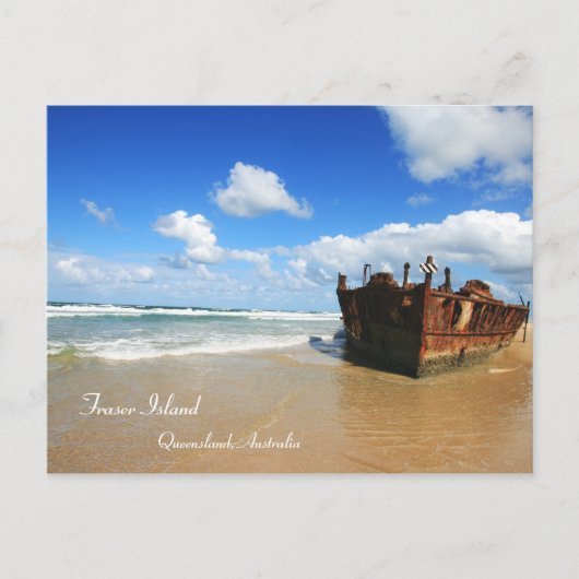 Fraser Island Shipwreck - Briefkaart (Voorkant)