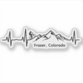 Fraser MTB Vinyl Sticker (Voorkant)
