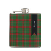 Fraser of Castle Leathers Tartan Plaid Patroon Heupfles (Voorkant)
