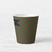 Fraser of Castle Leathers Tartan Plaid Patroon Latte Mok (Voorkant)