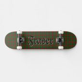 Fraser of Castle Leathers Tartan Plaid Patroon Skateboard (Horizontaal)