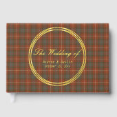 Fraser Red Weathered Original Scottish Tartan Gastenboek (Voorkant)