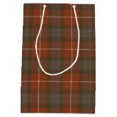 Fraser Red Weathered Scottish Tartan Medium Cadeauzakje (Achterkant)