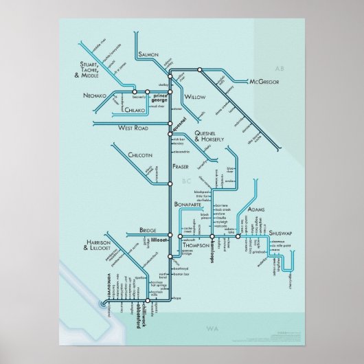 Fraser River 15 x 20 Poster (Voorkant)