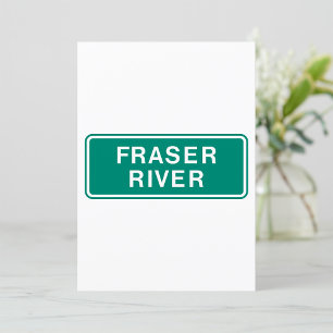 Fraser River Highway Sign, Verenigd Koninkrijk Kaart
