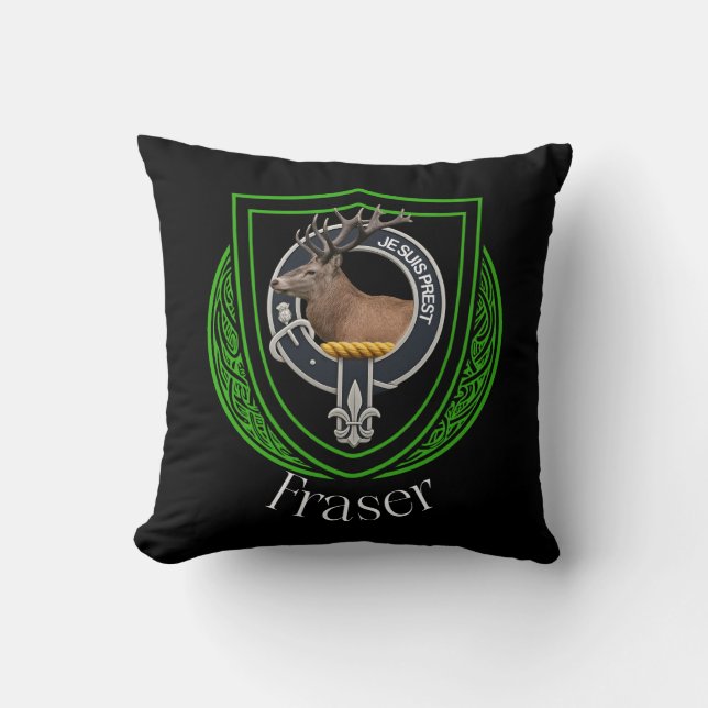 Fraser Schotse Clan Crest Kussen (Voorkant)