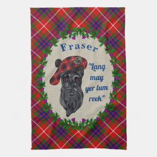 Fraser Scottie Dog Kitchen Towel Theedoek